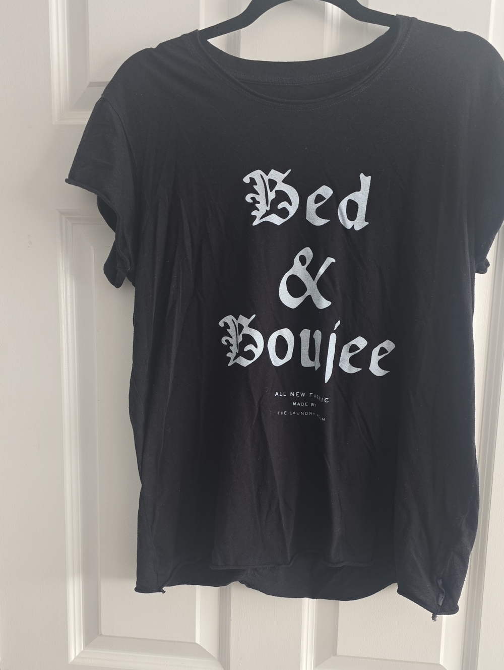 The Laundry Room Black Tee with White Logo